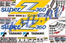 Комплект наклеек для КМУ Tadano Super Z360